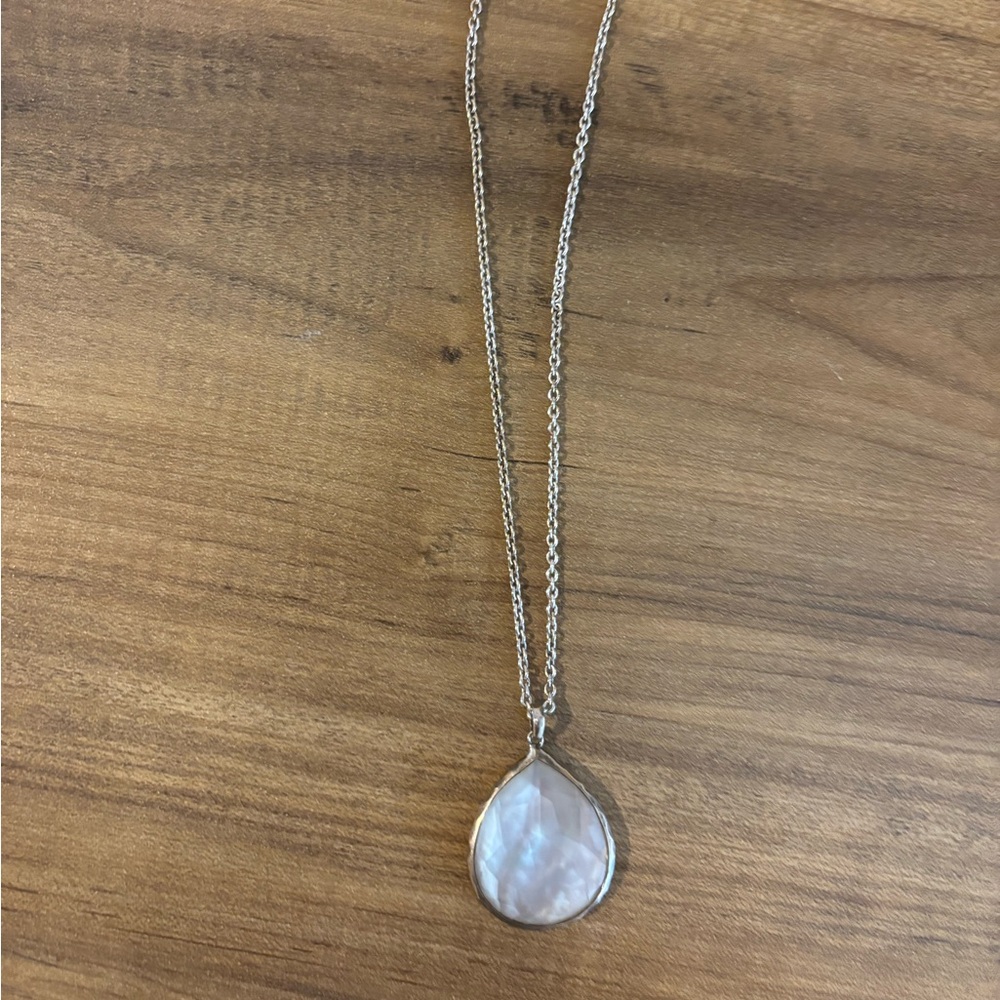 Ippolita mother of pearl mini teardrop rock candy necklace sterling silver